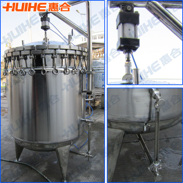 電動(dòng)開(kāi)蓋蒸煮鍋成品圖